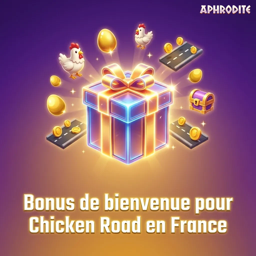 Bannière bonus 450 % jusqu’à 5 000 € pour nouveaux joueurs sur le jeu de casino Chicken Road en ligne en France
